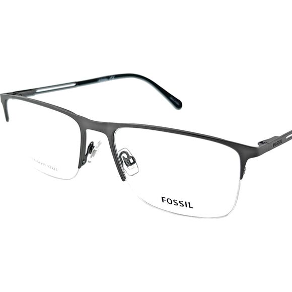 Fossil FOS7139G Mens Eyeglass Frame R80 Matte Ruthenium - Picture 3 of 5